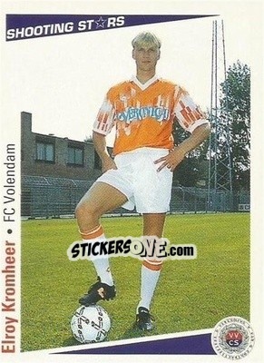 Cromo Elroy Kromheer - Shooting Stars Holland 1991-1992 - Merlin