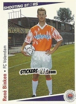Sticker Rene Binken - Shooting Stars Holland 1991-1992 - Merlin