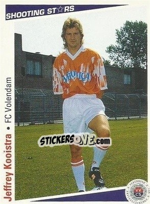 Sticker Jeffrey Kooistra - Shooting Stars Holland 1991-1992 - Merlin