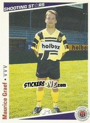 Sticker Maurice Graef - Shooting Stars Holland 1991-1992 - Merlin