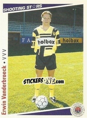 Sticker Erwin Vanderbroeck - Shooting Stars Holland 1991-1992 - Merlin