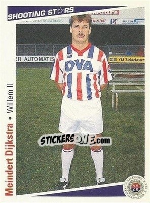 Sticker Meindert Dijkstra - Shooting Stars Holland 1991-1992 - Merlin