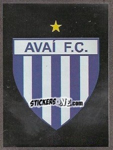 Cromo Escudo do Avaí - Campeonato Brasileiro 2009 - Panini