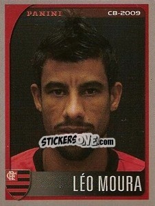 Figurina Leonardo Moura - Campeonato Brasileiro 2009 - Panini