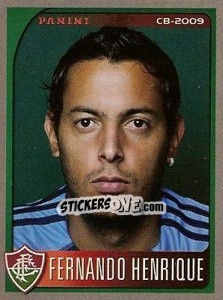 Sticker Fernando Henrique - Campeonato Brasileiro 2009 - Panini