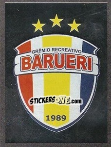 Sticker Escudo do Grêmio Barueri - Campeonato Brasileiro 2009 n. 161 - Panini