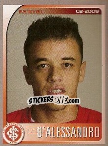 Sticker Andrés D'Alessandro - Campeonato Brasileiro 2009 n. 187 - Panini