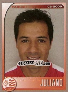 Sticker Juliano - Campeonato Brasileiro 2009 n. 212 - Panini