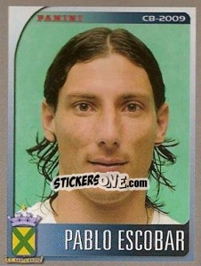 Cromo Pablo Escobar - Campeonato Brasileiro 2009 - Panini