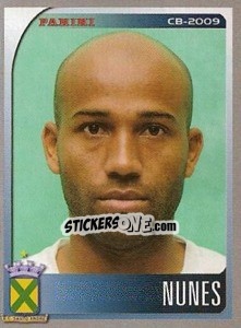 Figurina Nunes - Campeonato Brasileiro 2009 - Panini