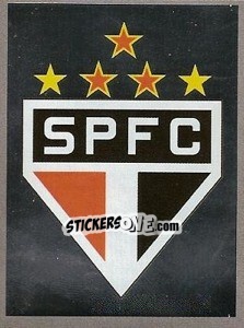Sticker Escudo do São Paulo - Campeonato Brasileiro 2009 n. 251 - Panini