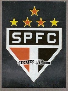 Cromo Escudo do São Paulo - Campeonato Brasileiro 2009 - Panini