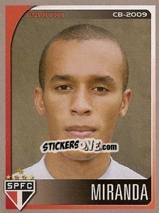 Sticker Miranda - Campeonato Brasileiro 2009 - Panini