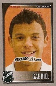 Cromo Gabriel Silva - Campeonato Brasileiro 2009 - Panini