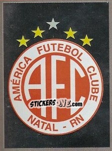 Cromo Escudo do América-RN - Campeonato Brasileiro 2009 - Panini