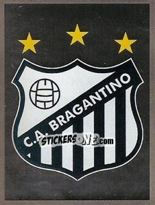 Cromo Escudo do Bragantino - Campeonato Brasileiro 2009 - Panini