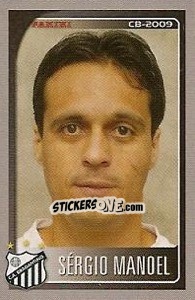 Figurina Sérgio Manoel - Campeonato Brasileiro 2009 - Panini