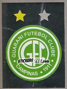 Cromo Escudo do Guarani - Campeonato Brasileiro 2009 - Panini