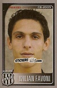 Sticker Wilian Favoni - Campeonato Brasileiro 2009 - Panini