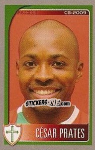 Sticker César Prates - Campeonato Brasileiro 2009 - Panini