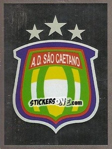 Sticker Escudo do São Caetano - Campeonato Brasileiro 2009 - Panini