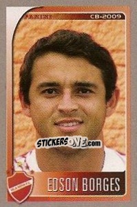 Sticker Edson Borges - Campeonato Brasileiro 2009 n. 597 - Panini