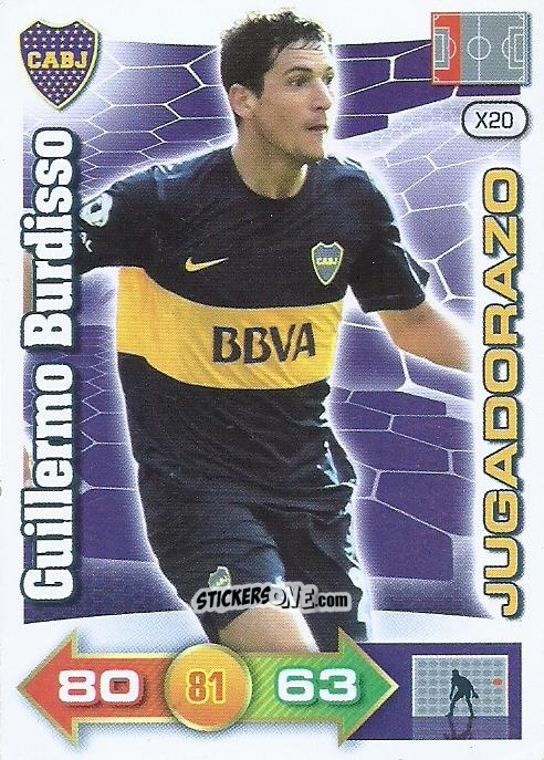 Cromo Guillermo Burdisso - Argentina Extensiòn Torneo Inicial 2012-2013. Adrenalyn XL n. 20 - Panini
