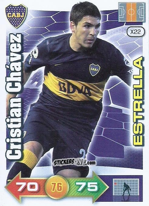 Sticker Cristian Chávez - Argentina Extensiòn Torneo Inicial 2012-2013. Adrenalyn XL n. 22 - Panini