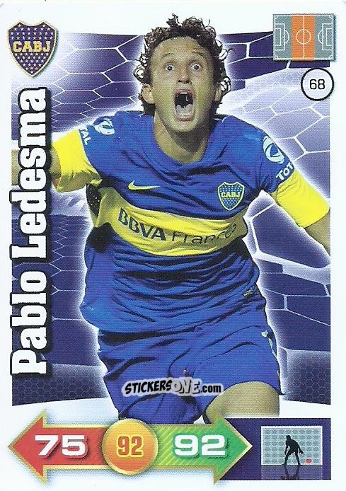 Cromo Pablo Ledesma - El Gran Juego De Fùtbol 2012. Adrenalyn XL n. 68 - Panini