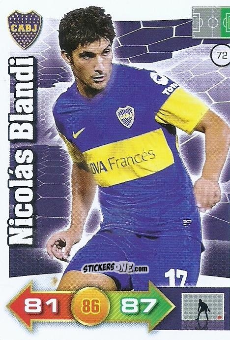 Cromo Nicolás Blandi - El Gran Juego De Fùtbol 2012. Adrenalyn XL n. 72 - Panini