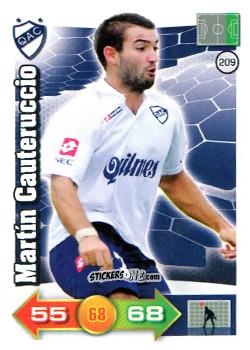 Cromo Martín Cauteruccio - El Gran Juego De Fùtbol 2012. Adrenalyn XL n. 209 - Panini