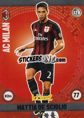 Sticker Mattia De Sciglio - Football Cards 2016 n. 120 - Kickerz