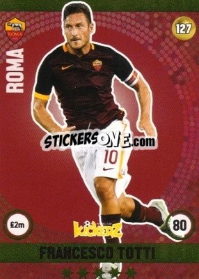 Sticker Francesco Totti - Football Cards 2016 n. 127 - Kickerz