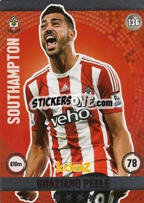 Sticker Graziano Pelle - Football Cards 2016 n. 136 - Kickerz