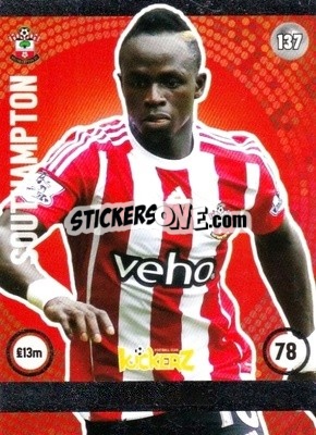 Sticker Sadio Mane - Football Cards 2016 - Kickerz