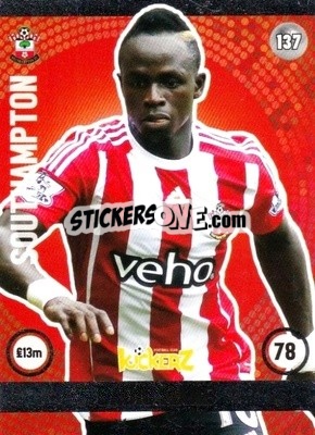 Sticker Sadio Mane - Football Cards 2016 n. 137 - Kickerz