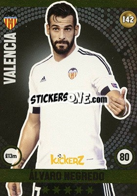Sticker Alvaro Negredo - Football Cards 2016 - Kickerz