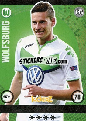 Sticker Julian Draxler - Football Cards 2016 - Kickerz