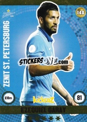 Sticker Ezequiel Garay - Football Cards 2016 - Kickerz