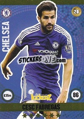 Sticker Cesc Fabregas - Football Cards 2016 - Kickerz