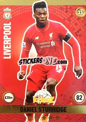 Sticker Daniel Sturridge - Football Cards 2016 n. 35 - Kickerz