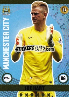 Sticker Joe Hart - Football Cards 2016 - Kickerz