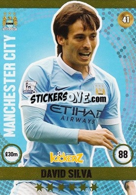 Sticker David Silva - Football Cards 2016 n. 41 - Kickerz