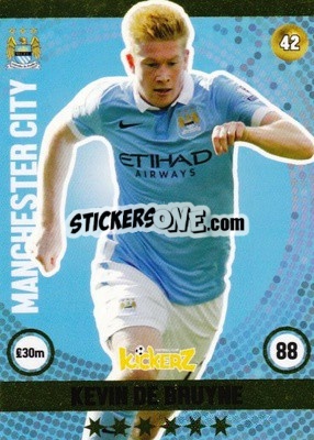 Sticker Kevin De Bruyne - Football Cards 2016 n. 42 - Kickerz