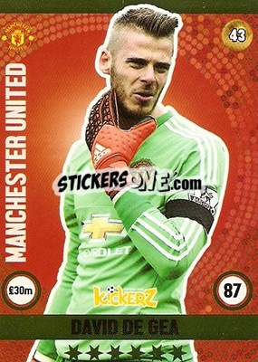 Sticker David de Gea - Football Cards 2016 - Kickerz