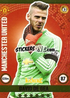 Sticker David de Gea - Football Cards 2016 n. 43 - Kickerz