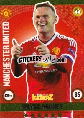 Sticker Wayne Rooney - Football Cards 2016 - Kickerz