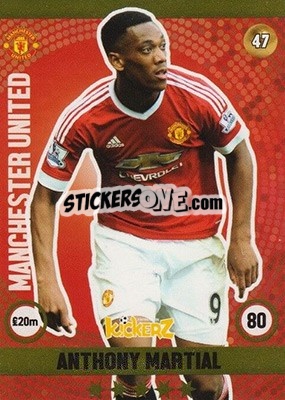 Sticker Anthony Martial - Football Cards 2016 - Kickerz