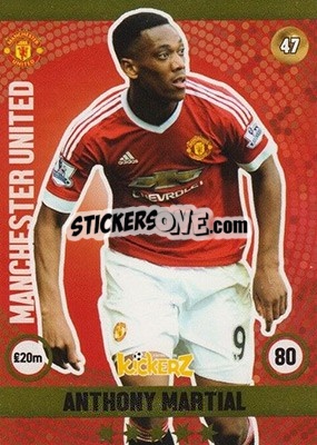 Sticker Anthony Martial - Football Cards 2016 n. 47 - Kickerz