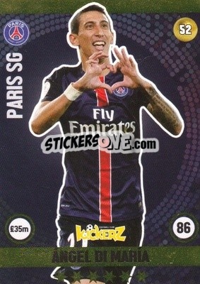 Sticker Angel Di Maria - Football Cards 2016 n. 52 - Kickerz